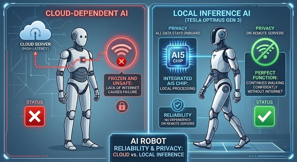Comparing cloud-dependent AI versus local inference